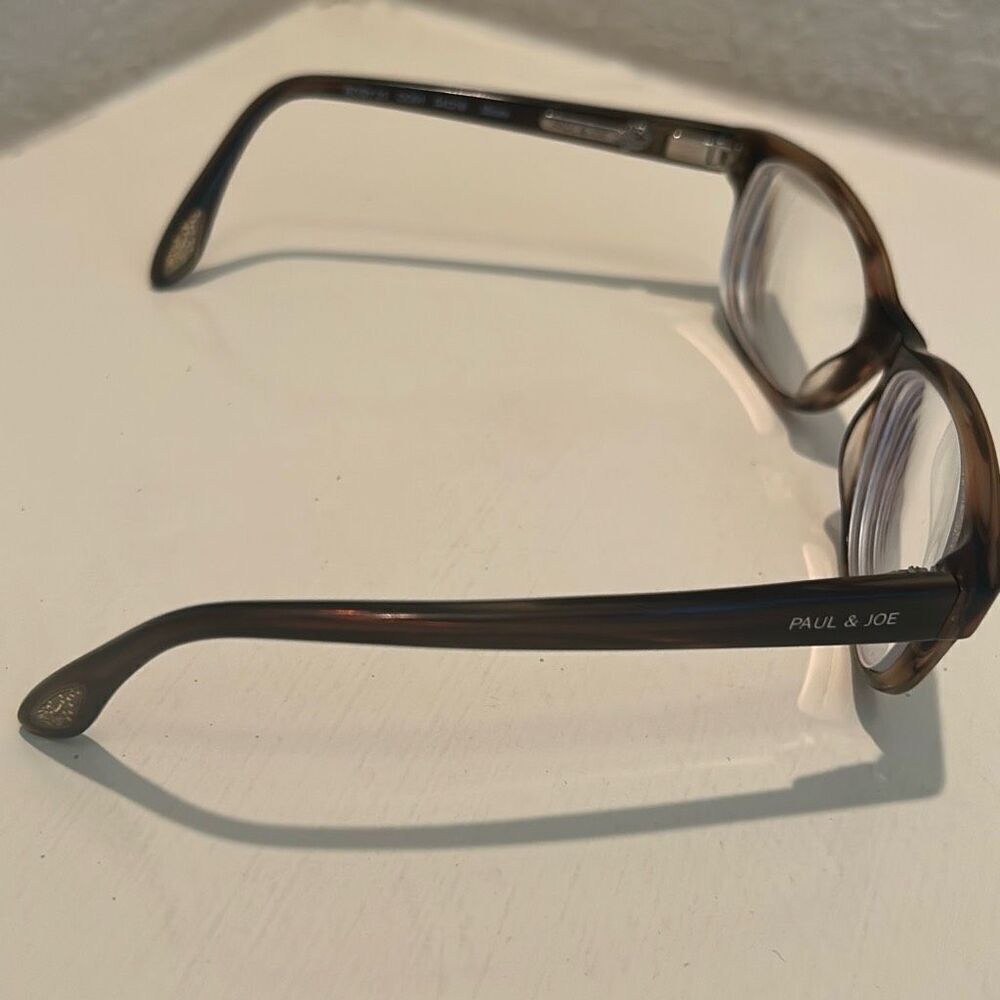 Paul & Joe Tortoise Shell Pattern Eyeglass Frames… - image 4
